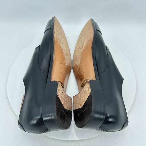 Salvatore Ferragamo Tramezza Italy Men Size 9.5 Black Leather Brogue Derby Shoes main image 6